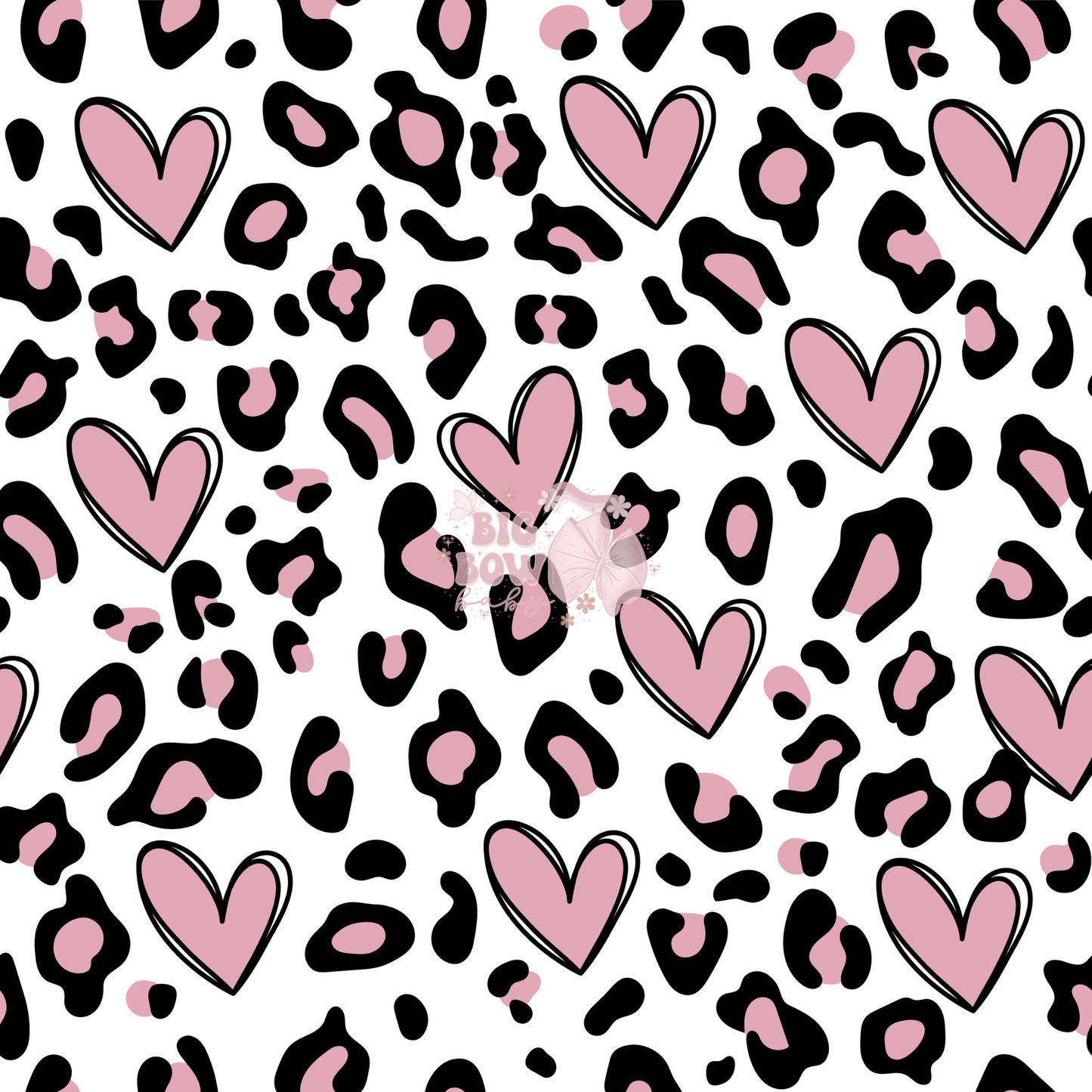 Leopard Hearts (thin)