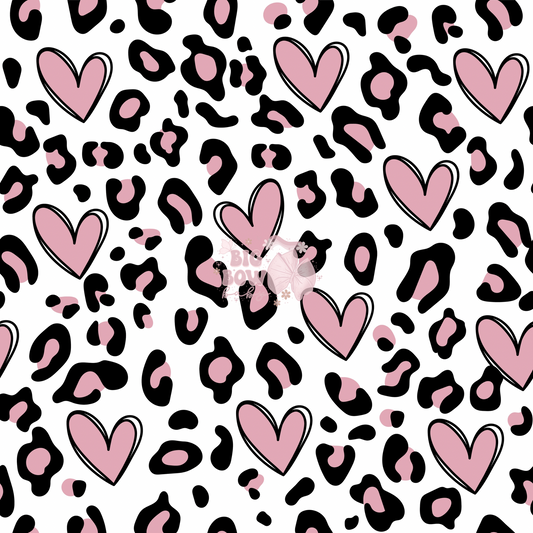 Leopard Hearts (thin)