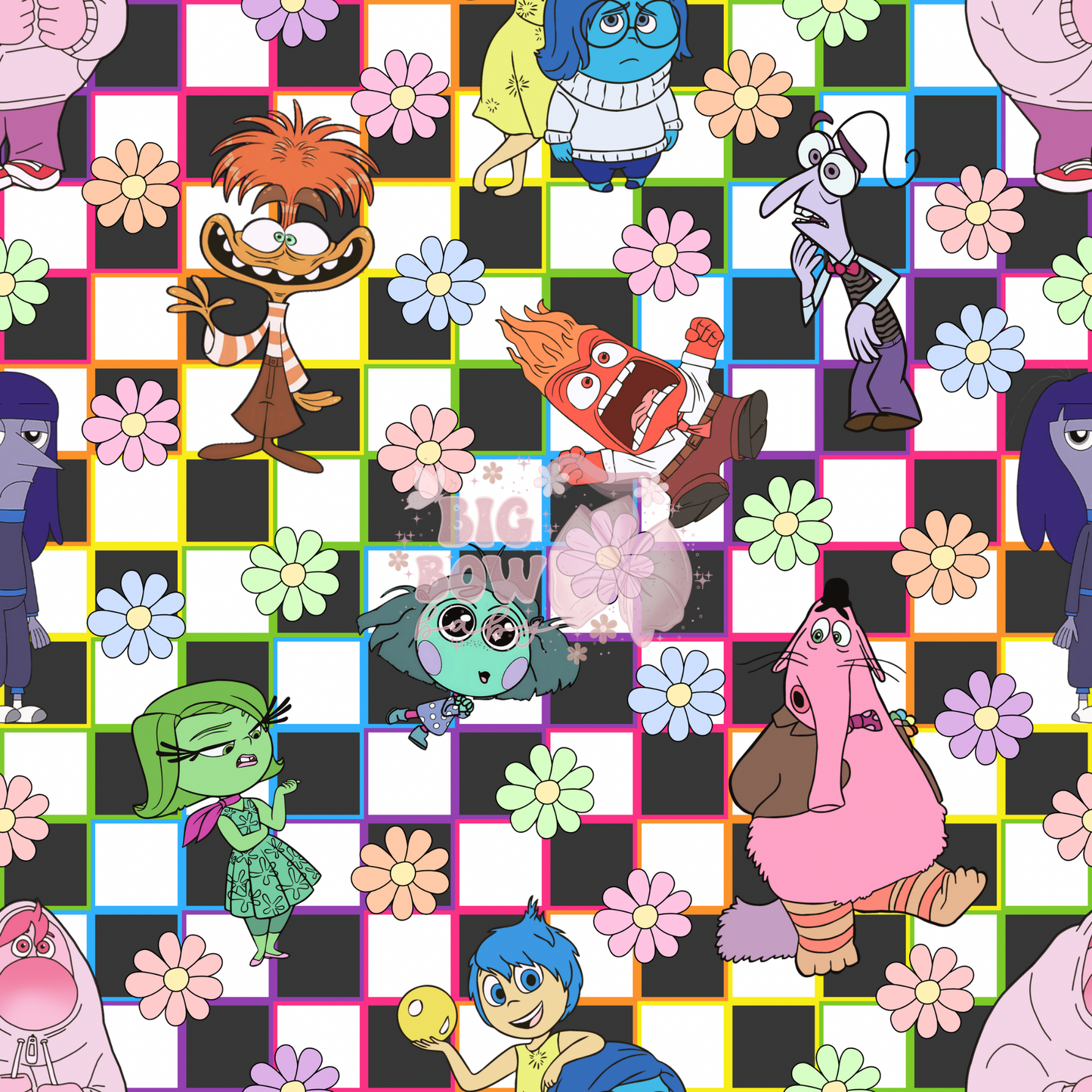 Floral Checkered Inside Out