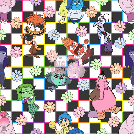 Floral Checkered Inside Out