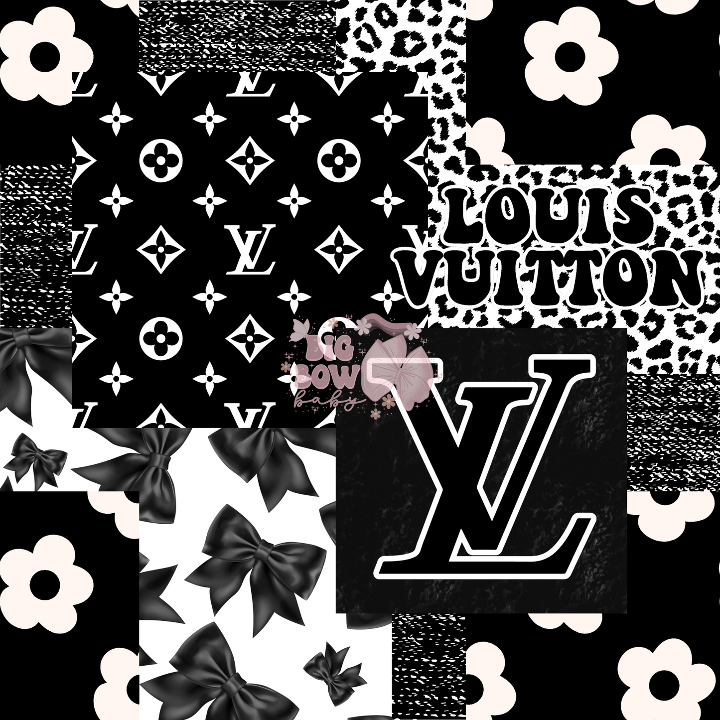 Boujee Black Patchwork - Western