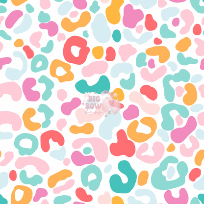 Colorful Leopard 🐆💛🩵🩷