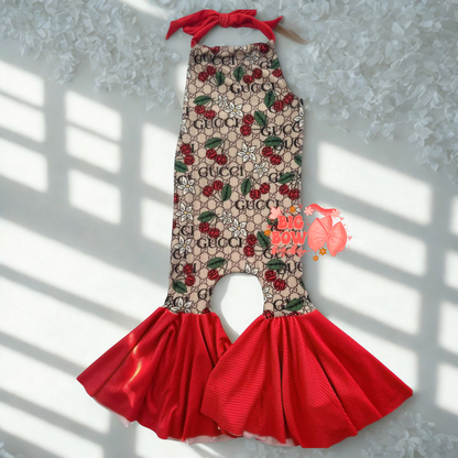 Cherry GG 🍒 Frida Romper Color Blocked