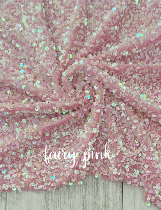 Fairy Pink Sequins (On Velvet) 🧚‍♀️