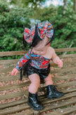 Harley Biker Babe - PIGGIES & SINGLE BOWS - Pick Your Style & Size