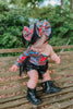 Harley Biker Babe - PIGGIES & SINGLE BOWS - Pick Your Style & Size