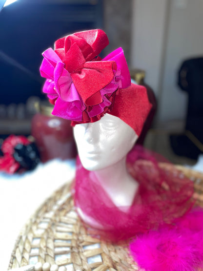 Pink 💖 Velvet Shredded Wrap