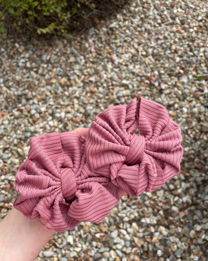 Mauve Rib Knit - Pick Your Style & Size