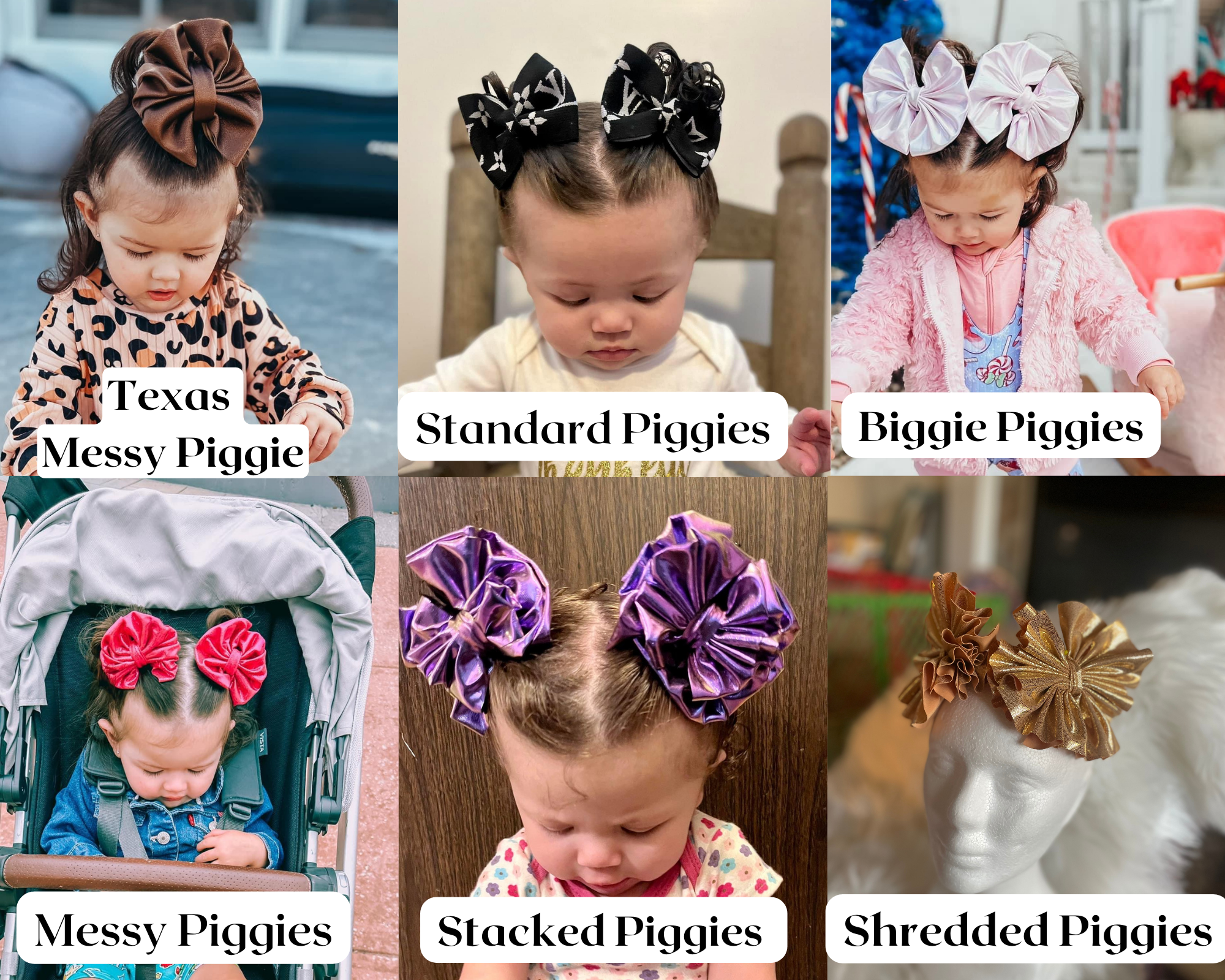 Stacked Messy Piggies - Pick Your Color