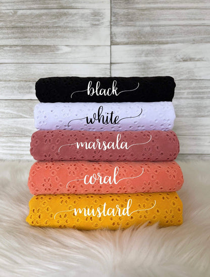 Eyelet - Pick Your Style/Color