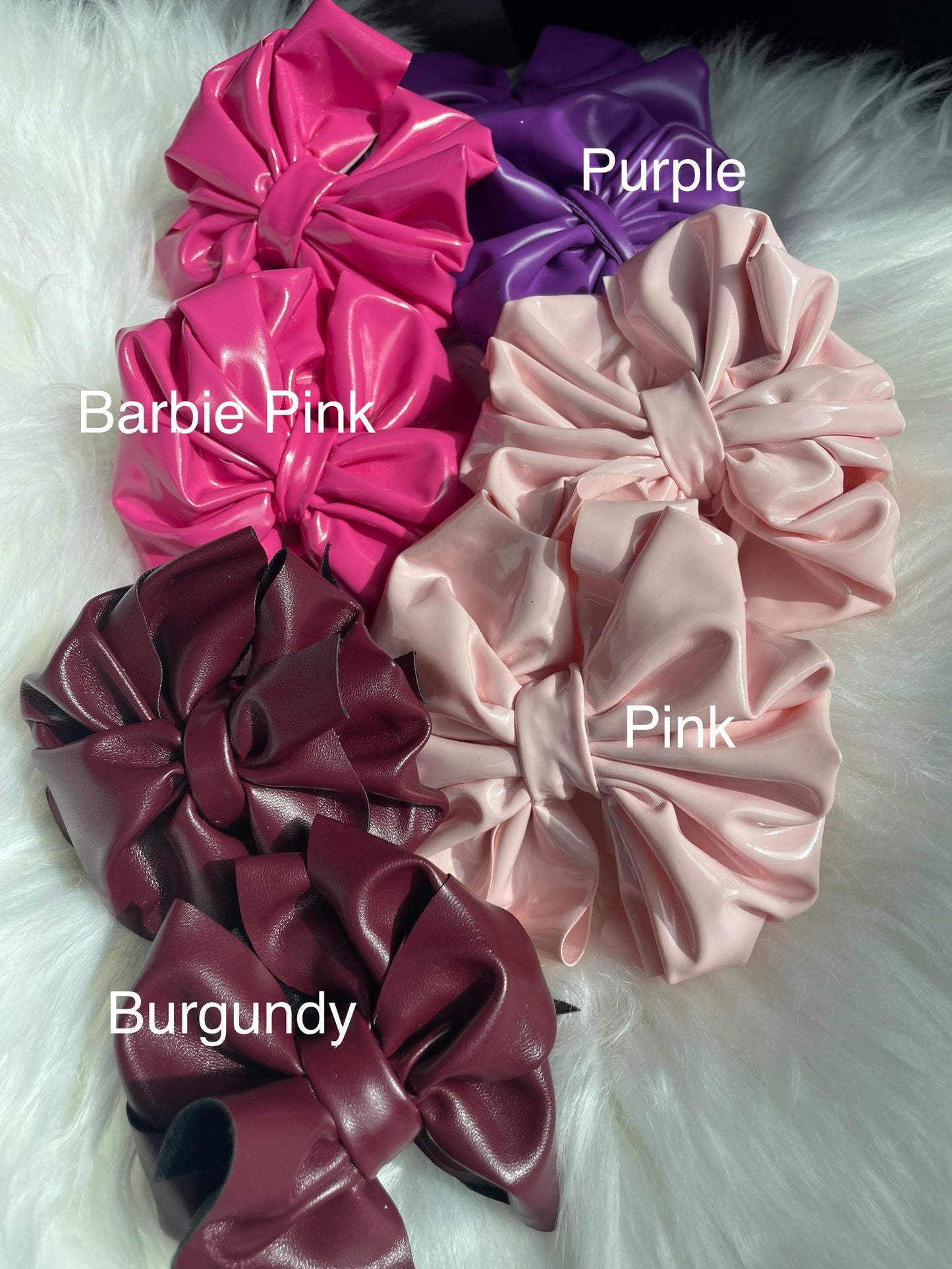 Pleather Piggie Bow Boxes (Neutral & Colored) - 4 Piggie Sets