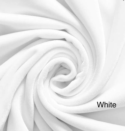 White Velvet - Pick Your Style & Size