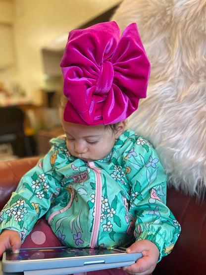 Fuchsia Texas Messy Wrap