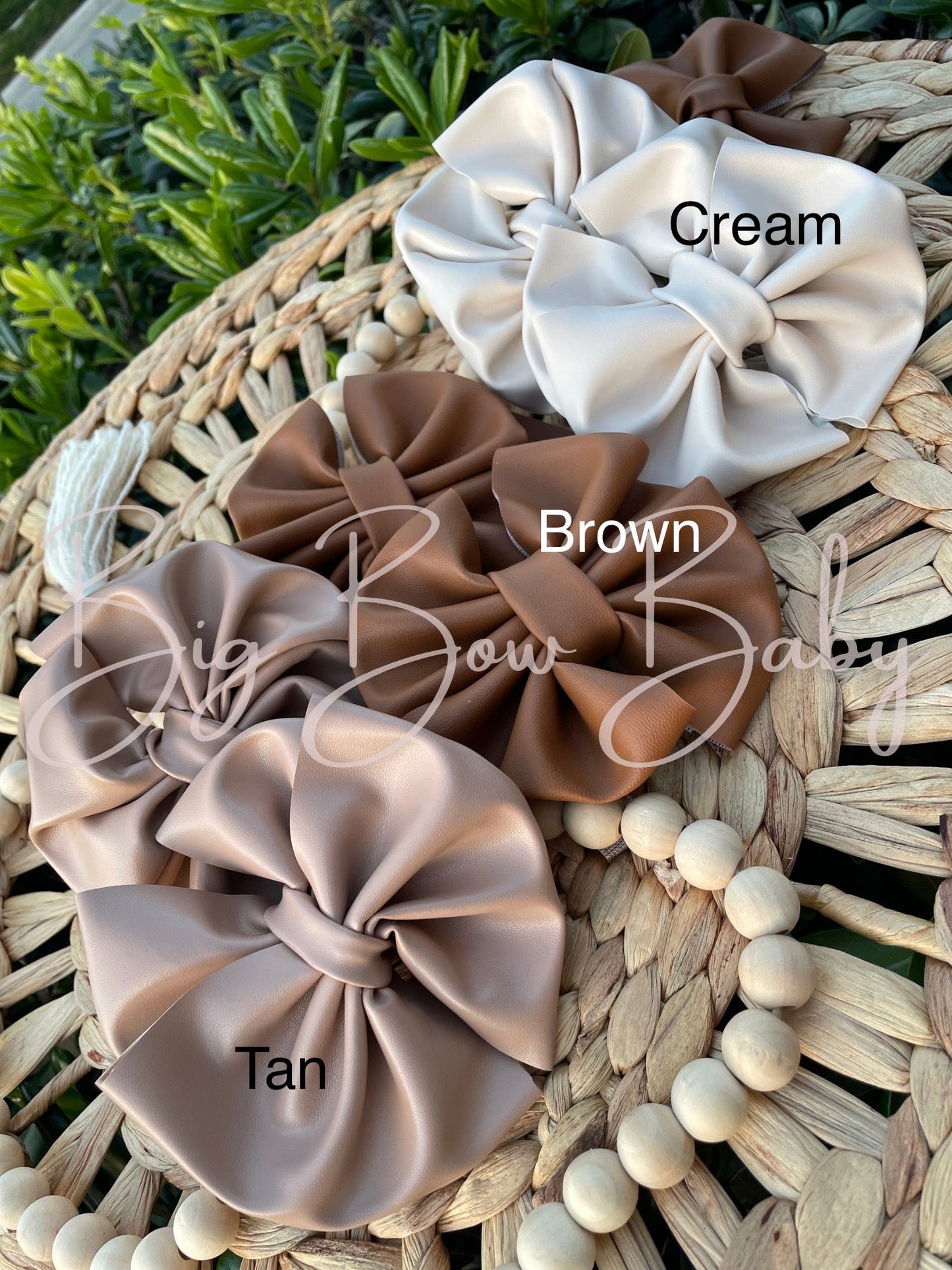 Pleather Wrap Bow Boxes (Neutral & Colored) - 3 Wraps